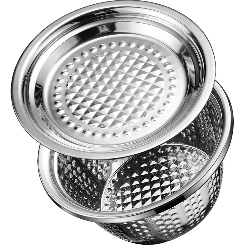 New hammer-patterned multi-purpose basin from the source factory, 18-70cm large-sized diamond basin, thickened and deepened plate cover Indian basin pic 20