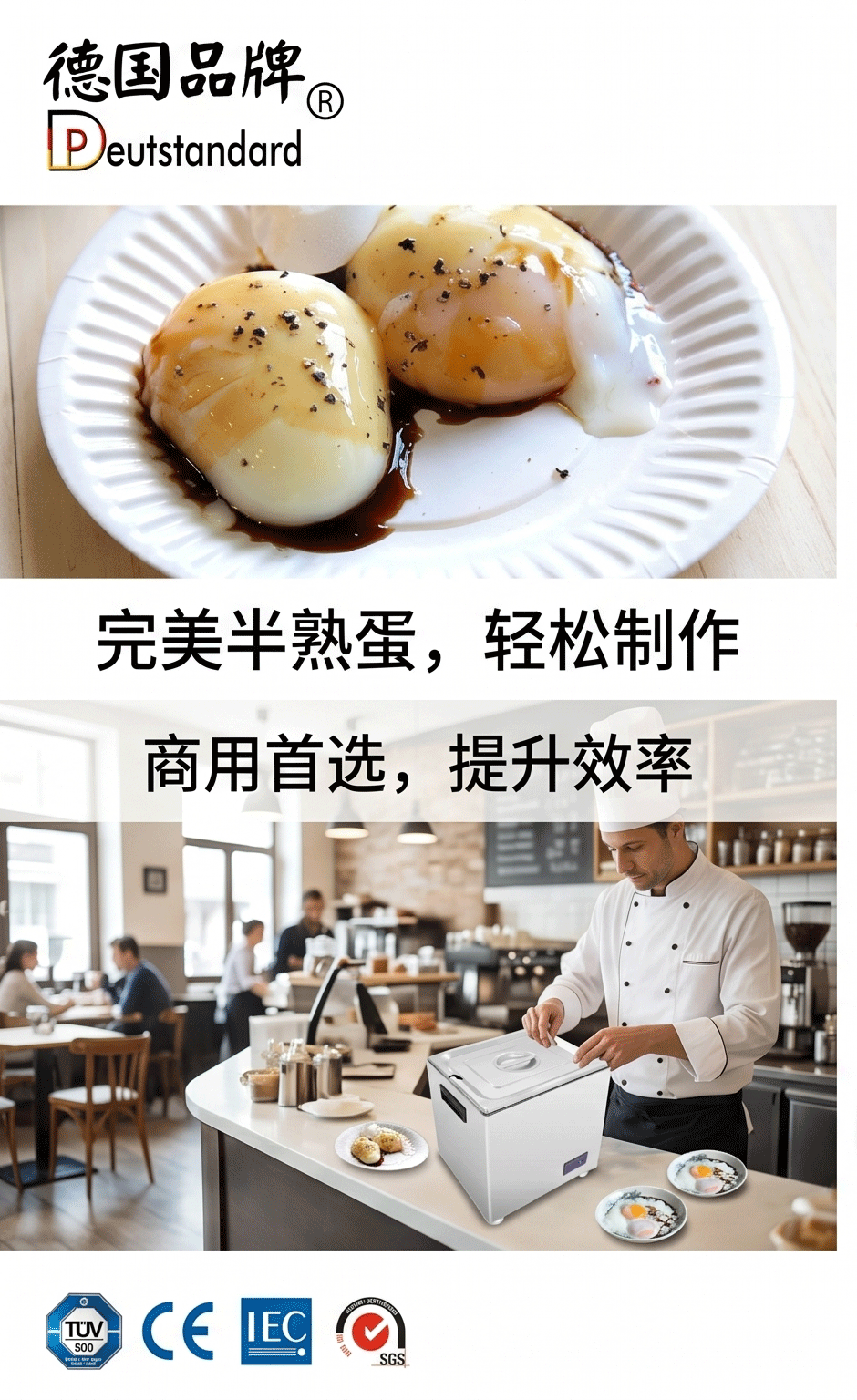 Commercial semi-cooked egg boiling machine, fully automatic low-temperature soft-boiled egg making machine, direct sales from the manufacturer of equipment for Japanese restaurants pic 6