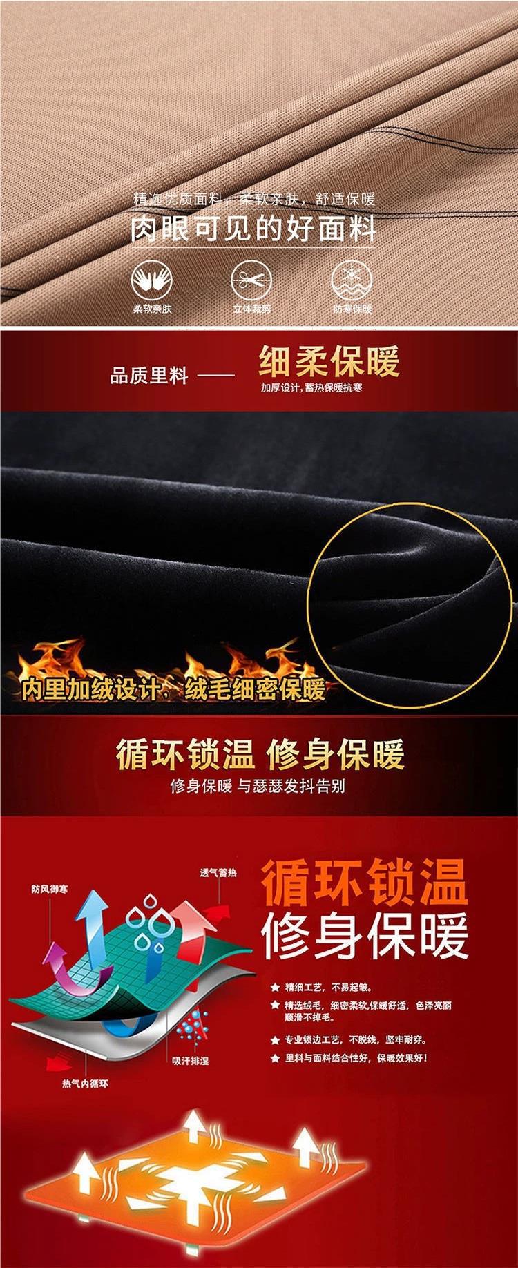 T时尚精品爸爸长袖t恤1中年父亲短袖t恤男上衣男有口袋打底polo详情2