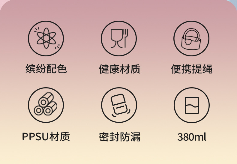 随行ppsu水杯耐摔产检便携直饮水杯耐高温大容量成人刻度杯塑料杯详情2