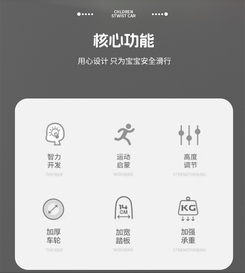 滑板车儿童二合一米高车小孩溜溜车三轮滑滑车踏板车可坐一件代发详情12