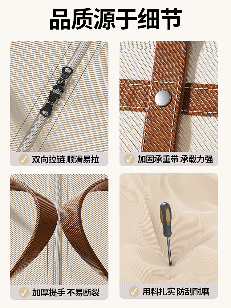 搬家袋打包袋子加厚结实耐用防水防潮编织袋超级大号棉被收纳袋子详情6