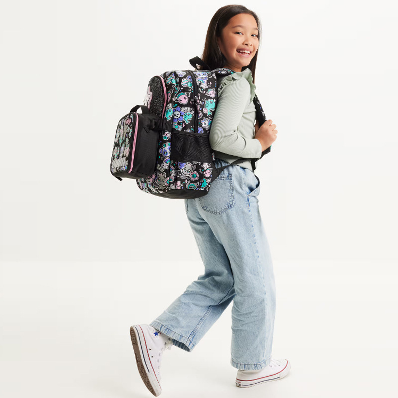 Australia nuevo Smiggle mochila de escuela primaria y secundaria gran capacidad mochila de dibujos animados para niños doble bolsa de pluma pic 9