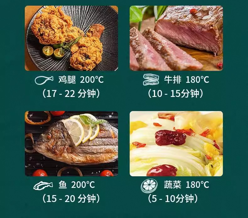 A new type of smart, multi-functional, low-oil and healthy home rotary knob electric oven for air fryers pic 12