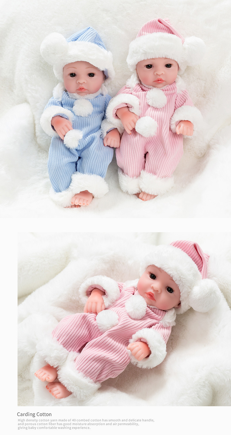 Vinyl dolls, playhouse toys, 30cm reborn dolls, simulated baby dolls, fashionable dress-up dolls wholesale pic 14