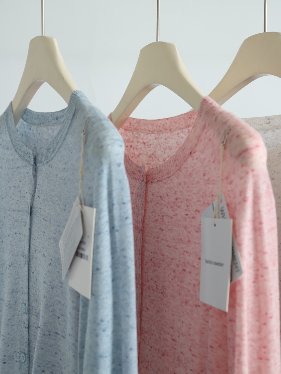 Spring and Summer Colorful 16-needle seamless long-sleeved knitted cardigan for women, soft and skin-friendly commuting outerwear, with a thin coat pic 10