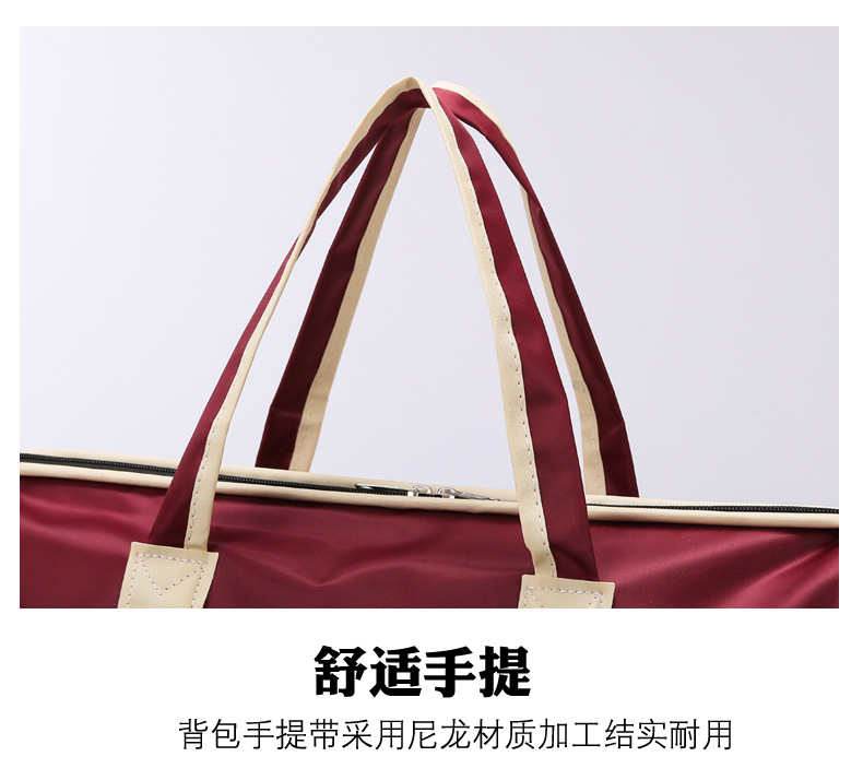 新款简约通勤手提旅行包牛津布加厚耐用运动健身包出差行李收纳袋详情12