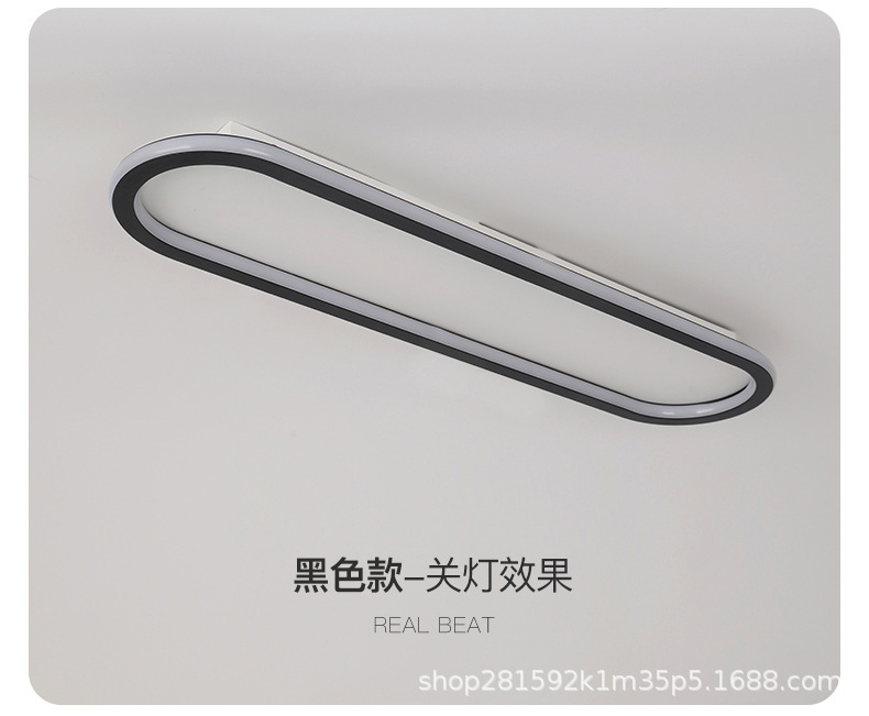 长条LED吸顶灯过道走廊阳台玄关衣帽间入户简约现代网红轻奢灯具详情18