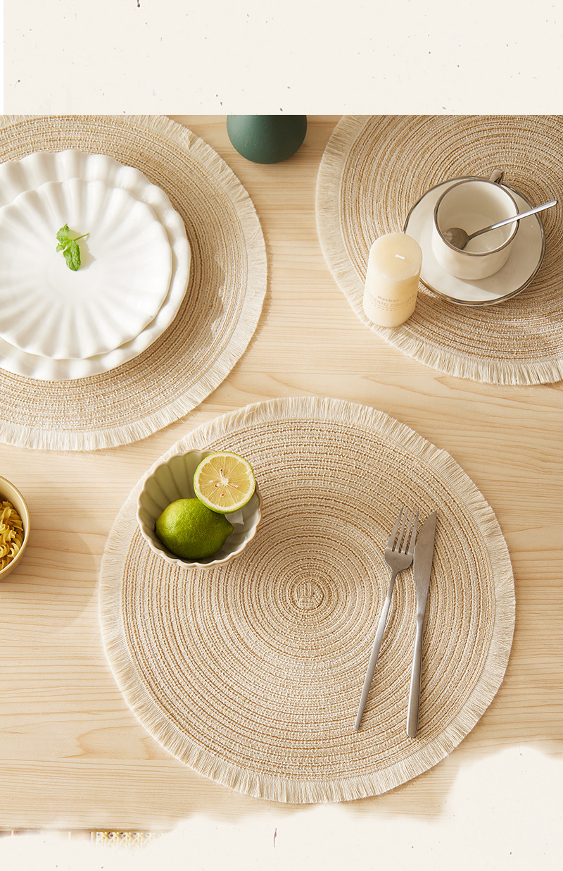 Amazon Nordic minimalist placemats, heat insulation and waterproof restaurant table MATS, home cup MATS, bowl and plate MATS, heat-resistant pot MATS pic 10