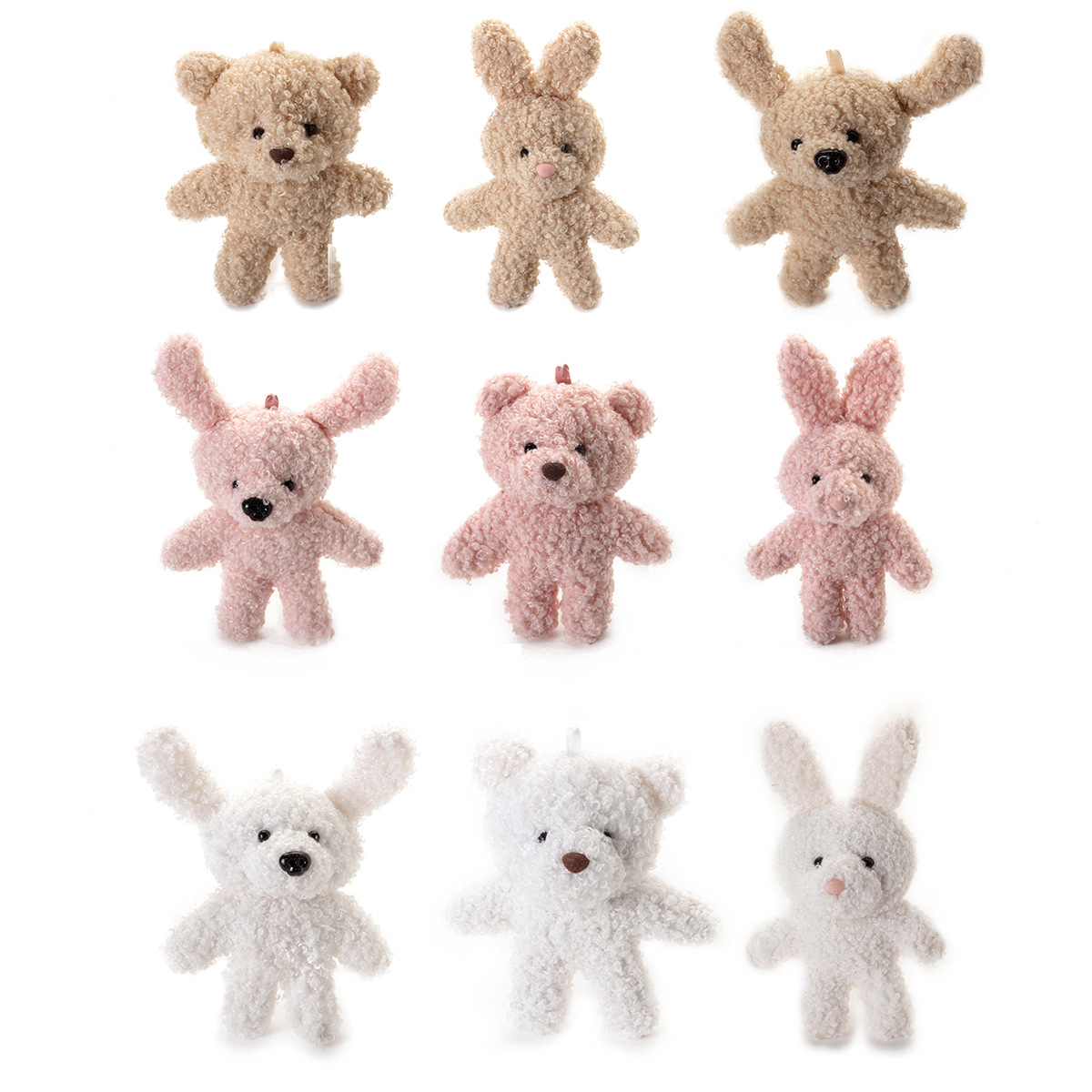 新款卡通可爱卷毛泰迪熊公仔挂件 创意钥匙扣包包挂件 饰品衣服鞋子配饰详情2