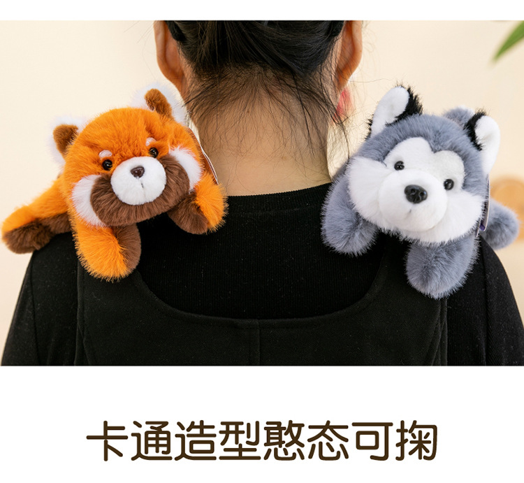 Cartoon capybara plush toy, West Highland dog, home panda figurine, car fox decoration, office sloth pic 11