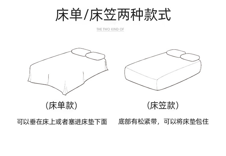 ll款柔软裸睡纯棉床上四件套床单日式无印风纽扣款被套被详情18