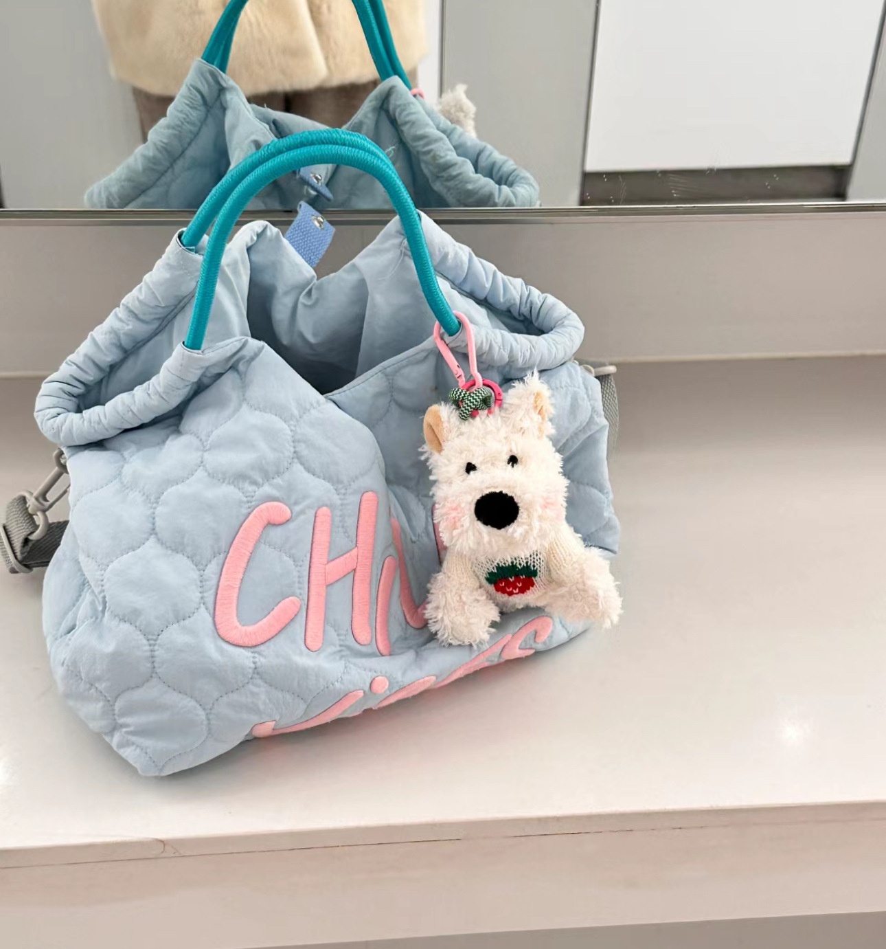 Best-selling Blind West Highland pendant, sloppy dog keychain accessory, creative doll bag, hanging dog pendant, small gift pic 12