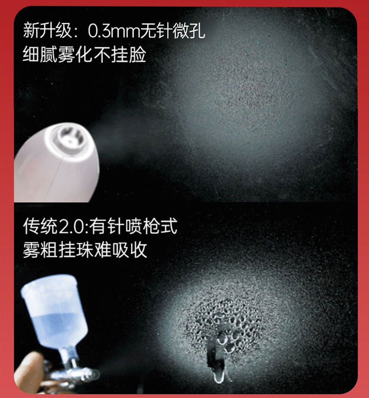 shanilak Cross-border handheld home Facial high-pressure nano Spray Hydrating Beauty Device Water Light Essence is introduced into the oxygen injection device pic 15