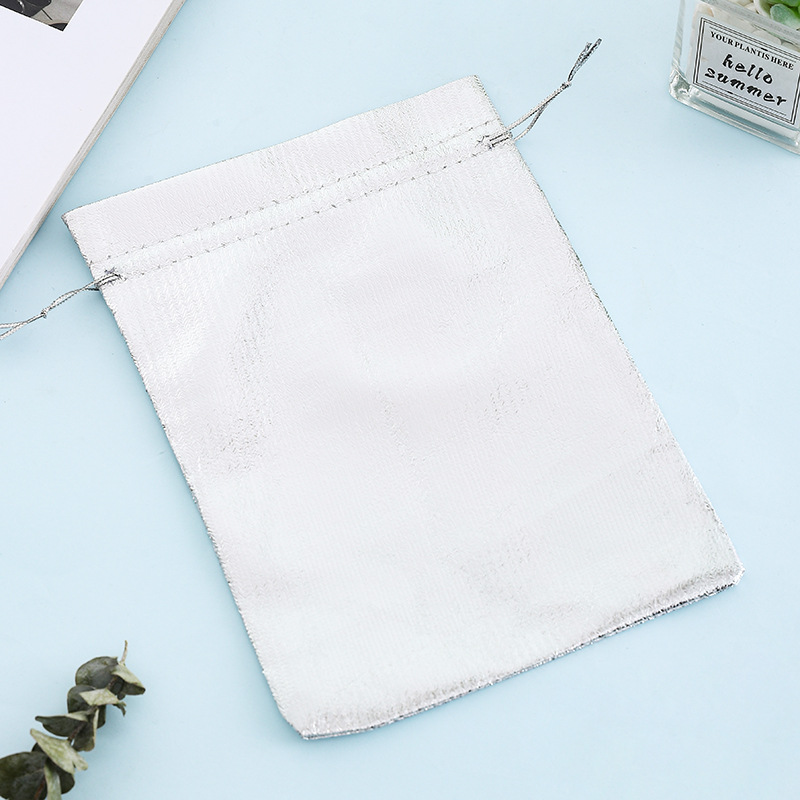 厂家现货 金银布束口袋 首饰包装抽绳小袋子 珠宝饰品便捷收纳袋详情6