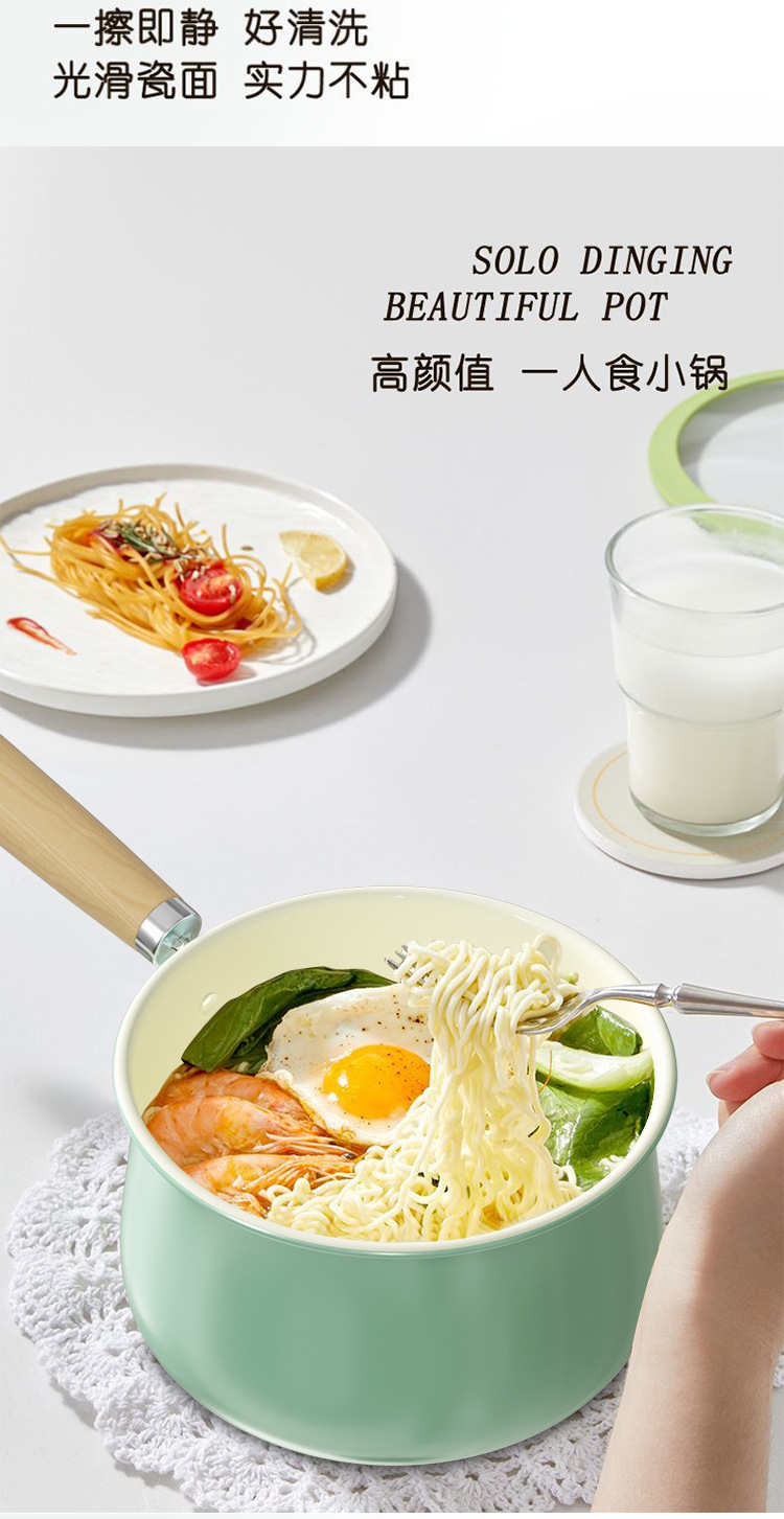 Ceramic small milk pot, household baby food pot, household snow flat pot, ceramic non-stick pot, universal stove, small soup pot pic 9