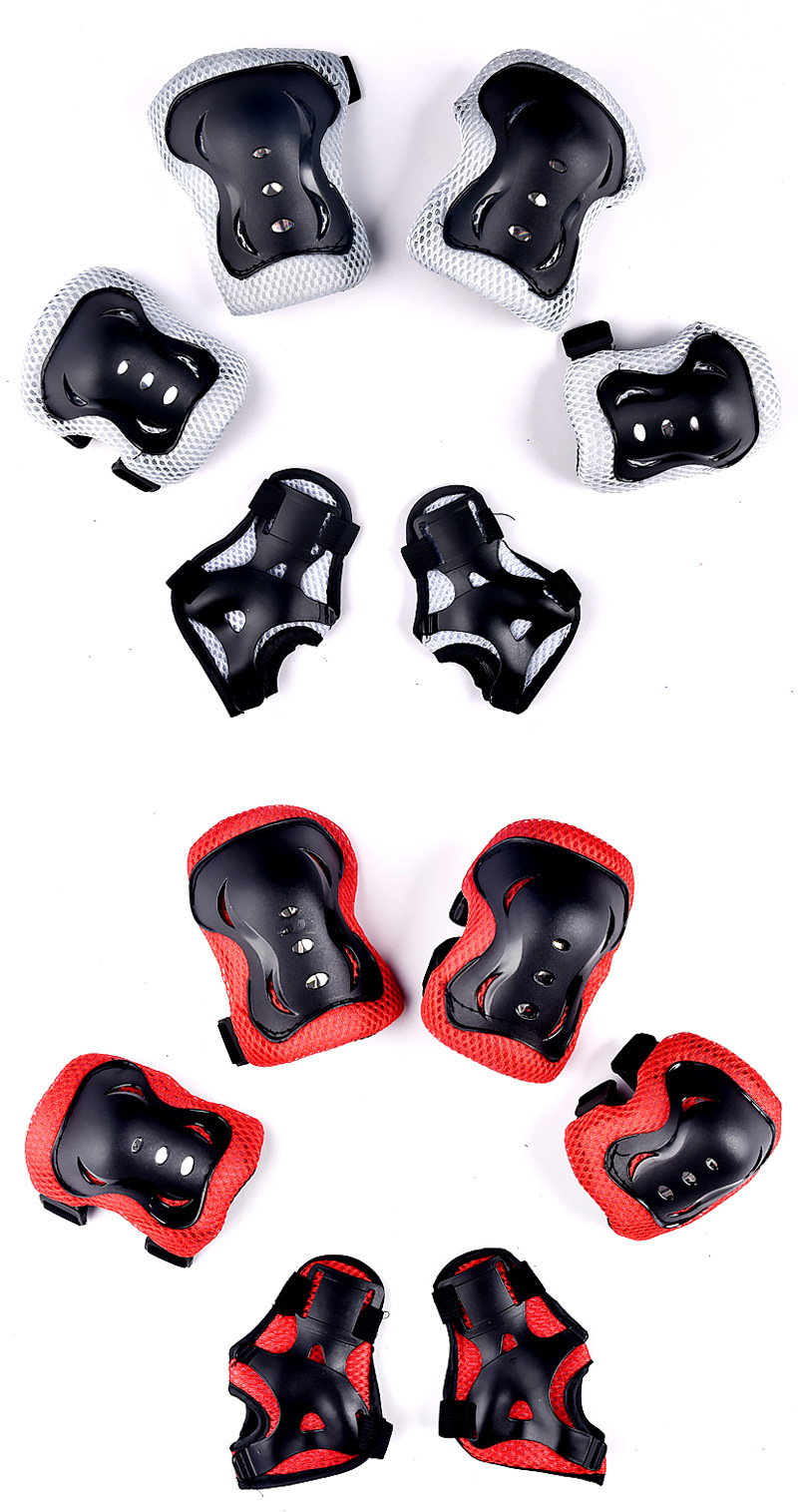 儿童运动骑行护具6件套装滑板自行车平衡车溜冰轮滑蝴蝶护膝护肘详情8