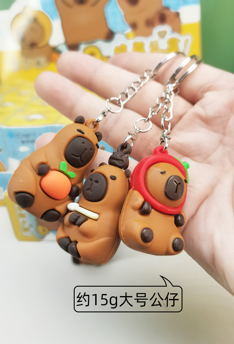24入卡皮巴拉盲盒游戏同款手办公仔网红钥匙扣摆摊儿童学生小礼物详情4