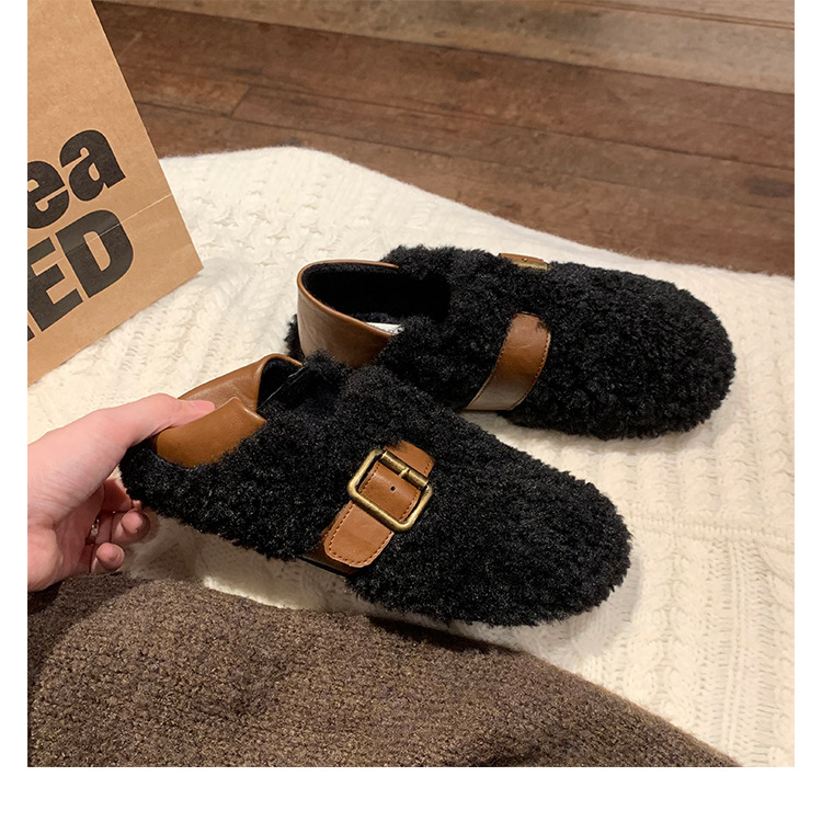 Warm and cozy plush slippers for women, winter home cotton slippers, warm and comfortable, anti-slip thick-soled plush slippers for women pic 43