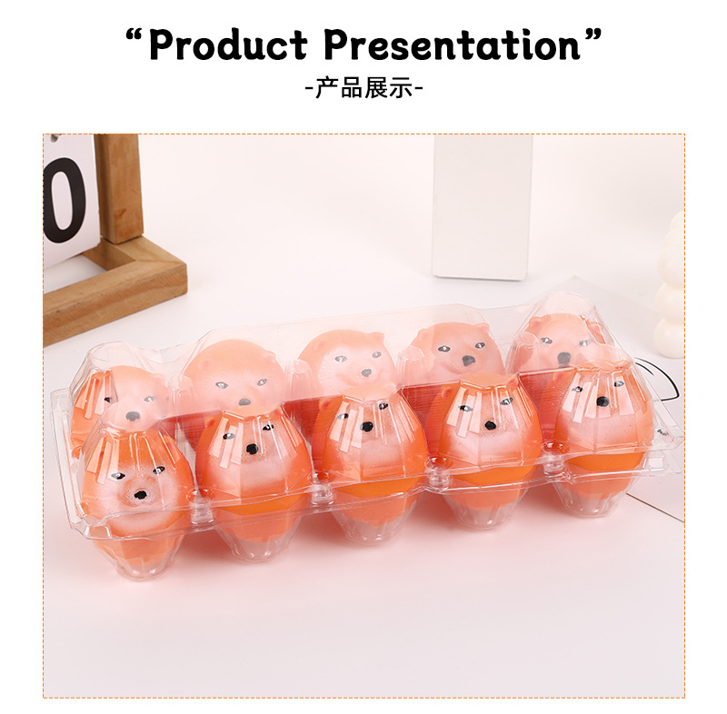 A popular creative Shiba Inu egg, a stress-relieving egg-shaped toy with a slow rebound and funny sand sculpture pic 9