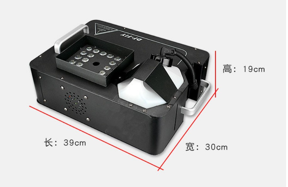 厂家直销LED1500w上喷汽柱烟雾机led气柱烟机24颗led七彩喷烟雾，酒吧夜店气氛活动渲染，大型婚庆活动营造氛围详情1