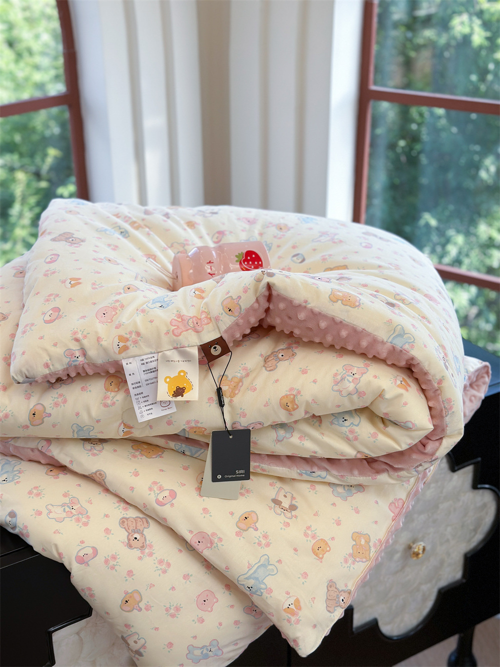 13372 All-cotton cartoon small floral print spring and autumn quilt soothing, bean quilt warm and fleece winter quilt core pic 25