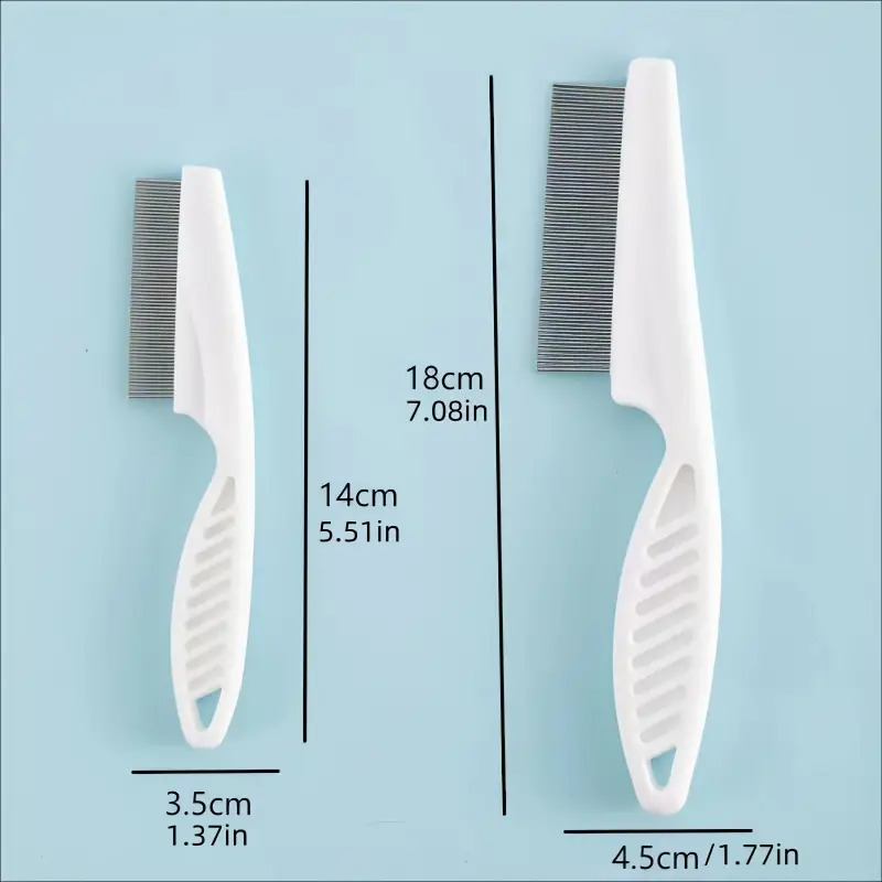 Cross-border pet combs, dog flea combs, cat flea removal combs, plastic close-toothed combs, steel needle combs, cleaning supplies pic 10