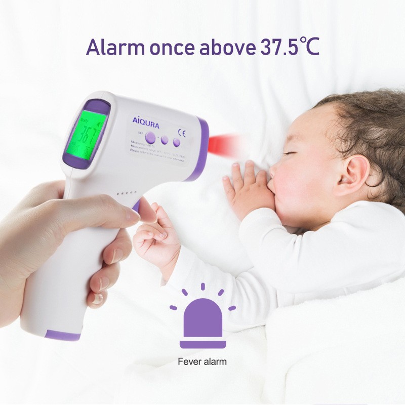 Foreign trade English non-contact infrared forehead thermometer, household portable handheld rapid measurement mini forehead thermometer pic 2