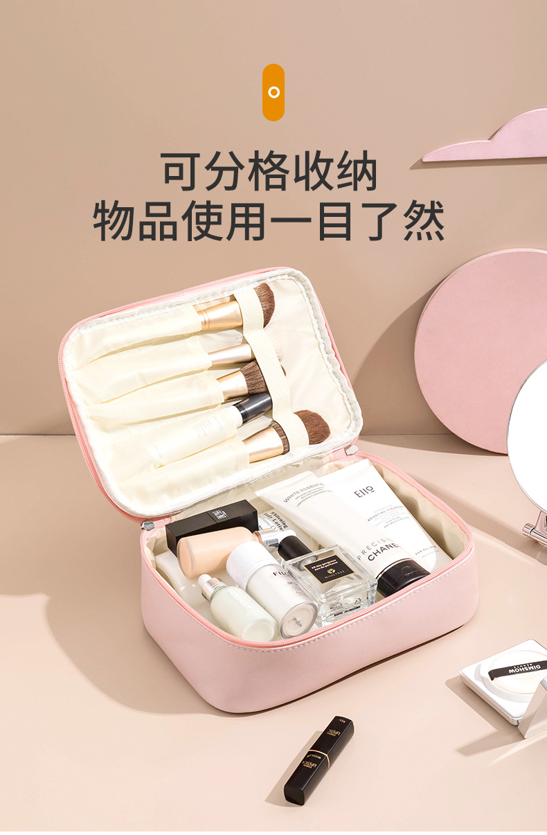 PU化妆包女便携多功能旅行防水收纳洗漱包现货批发礼品可印制LOGO详情4