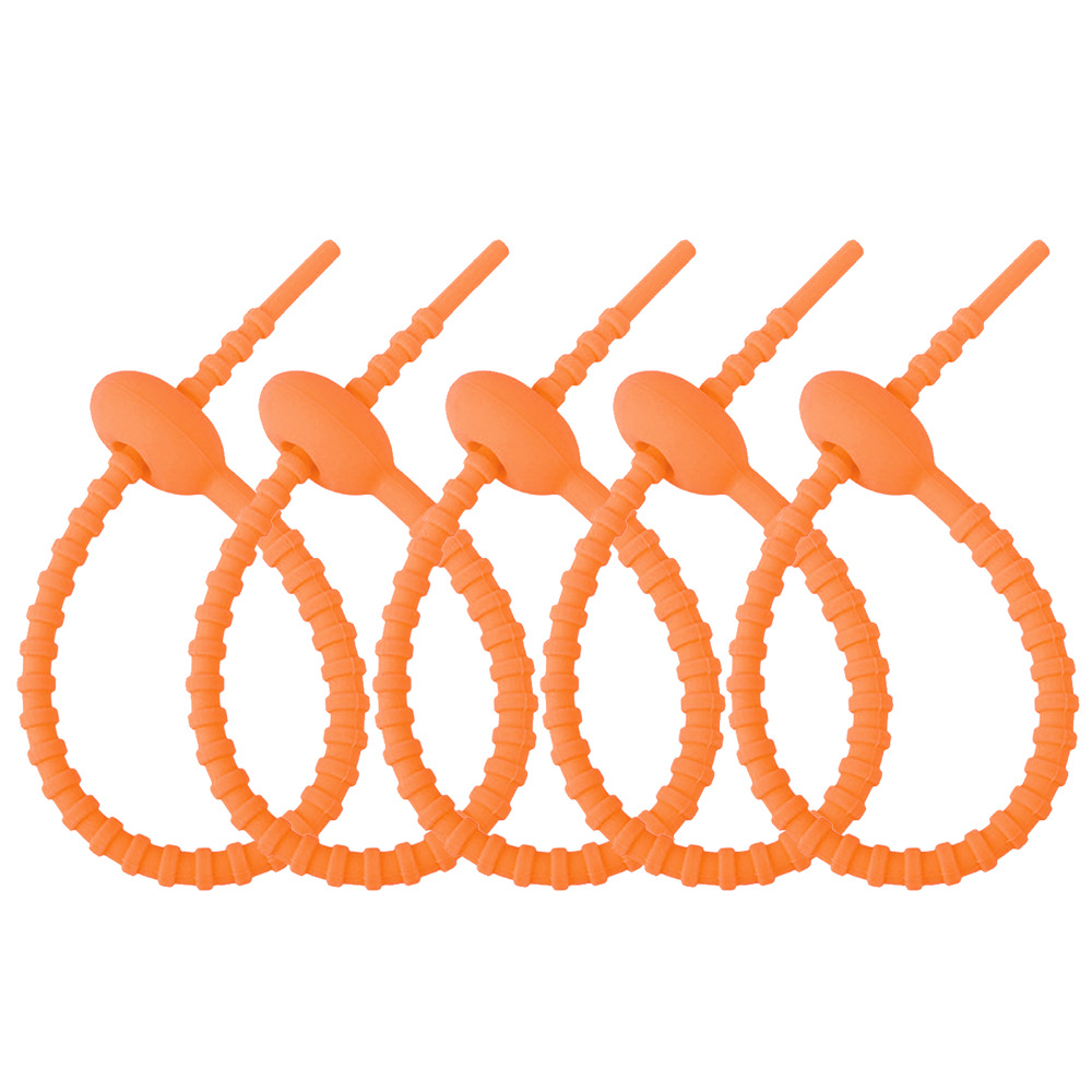 Colorful silicone rubber rope, multi-purpose cable tie, anti-slip and durable, binding material, binding wire, fixed binding wire pic 23