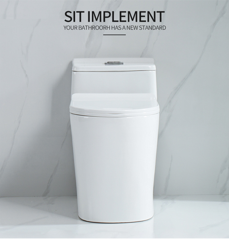 Large-diameter super vortex siphon integrated toilet, household bathroom, anti-odor, anti-splash, anti-freezing, silent water-saving ceramic toilet pic 18