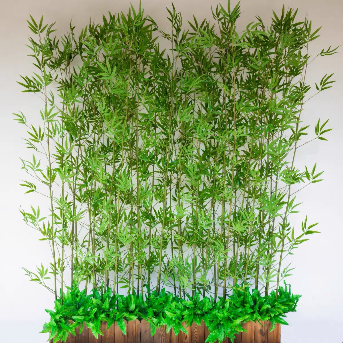 仿真竹子室内装饰隔断屏风假竹子挡墙造景绿植盆栽细水竹办公文化园艺仿真枝叶树详情32