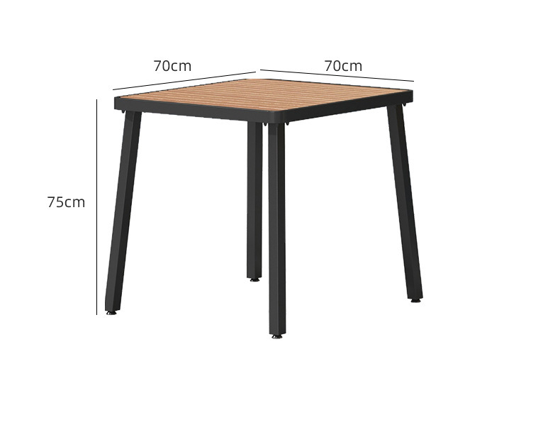 现代简约户外桌椅组合咖啡店露天阳台铁艺桌子别墅休闲商用小餐桌详情18