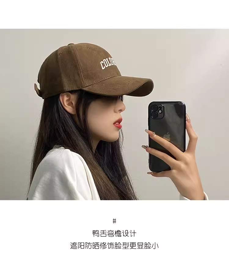 帽子女2024秋冬季新款大头围棒球帽遮阳防晒显脸小鸭舌帽男春夏天详情9