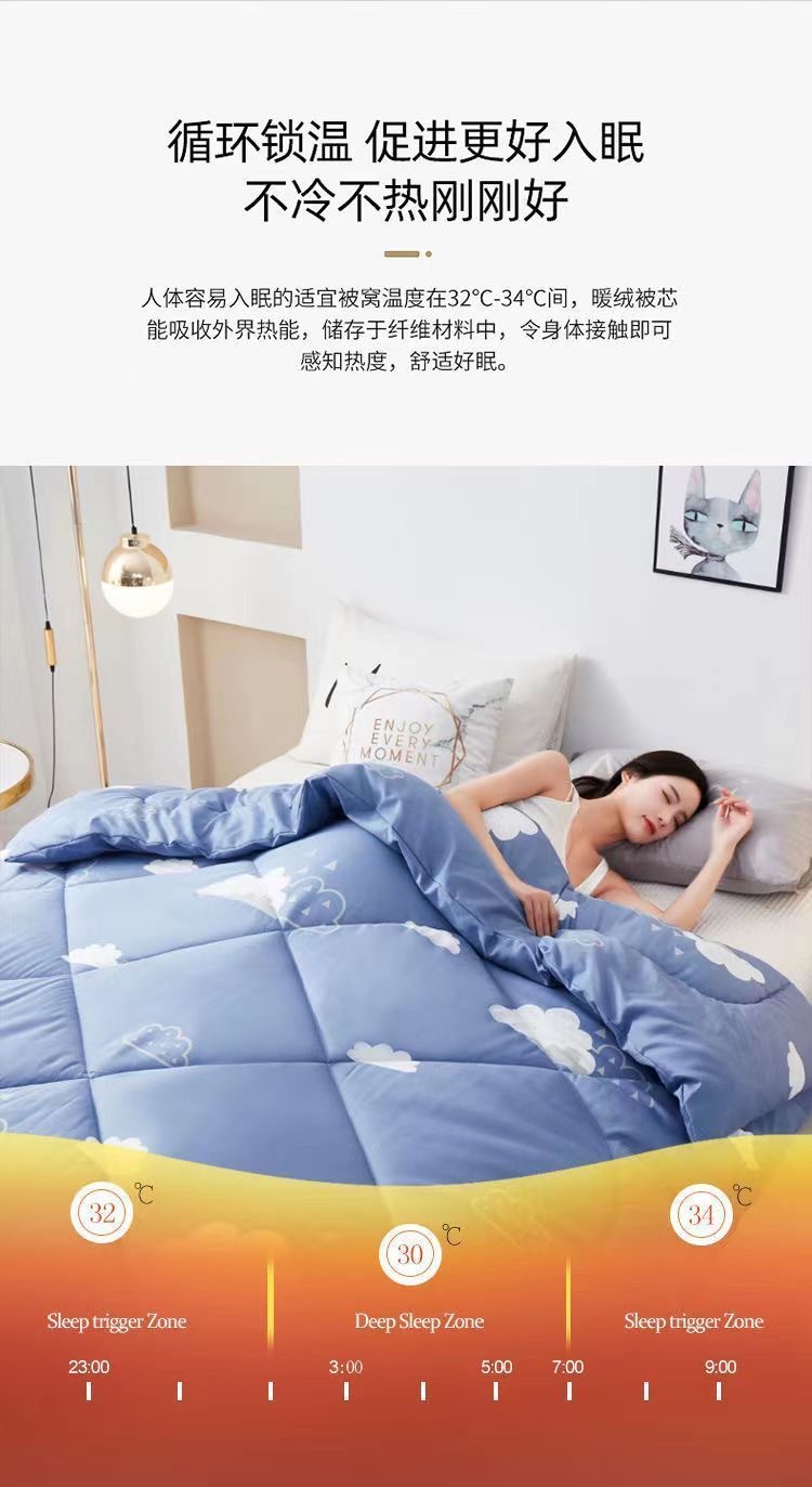 精品被子春秋棉被加厚四通用学生宿舍保暖劳保被褥学生工人被批发详情4