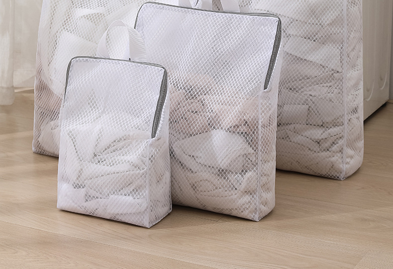 Upgraded three-dimensional laundry bag, a popular hand-held net bag for washing machines in Japan and South Korea, with a filter net bag and anti-deformation features pic 11