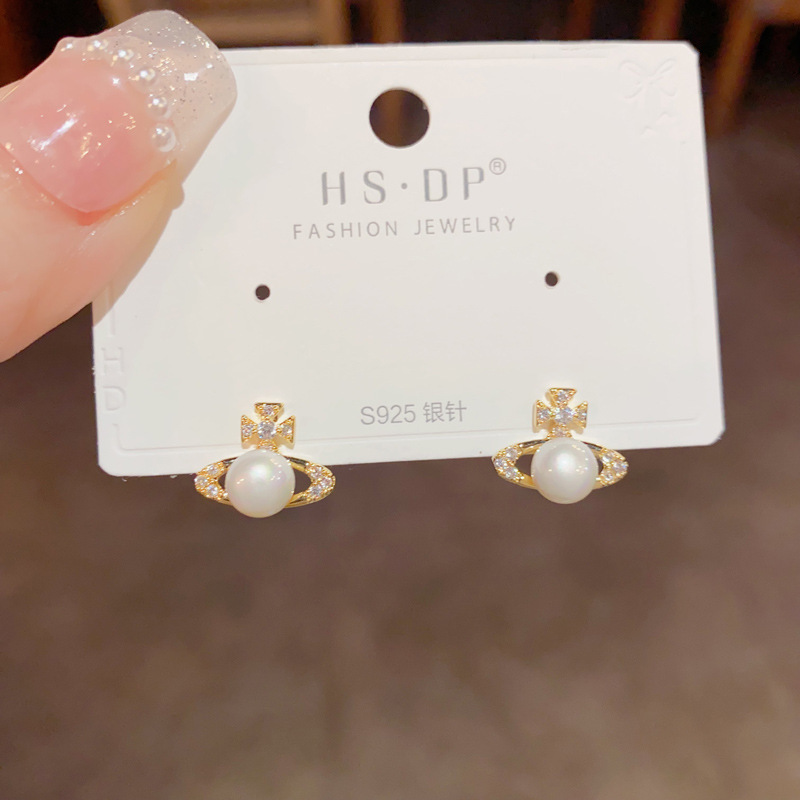 简约经典耳钉推荐100款百搭时尚925银针耳环锆石珍珠几何耳饰批发详情12