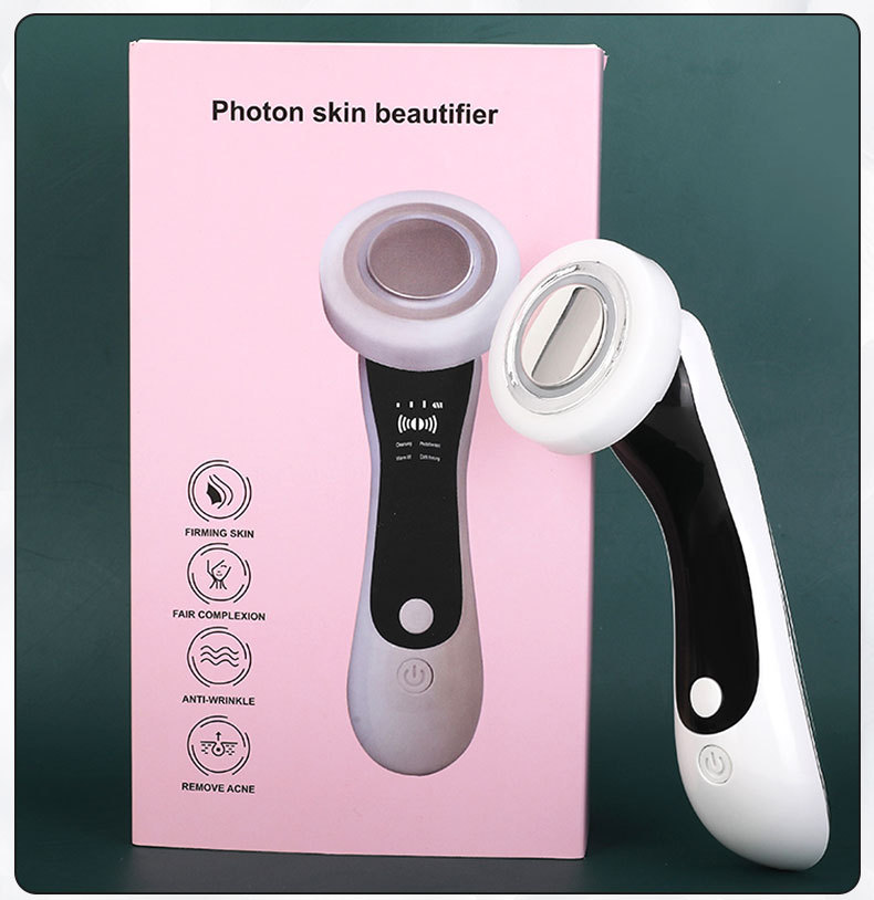 Handheld microcurrent beauty device, facial cleansing device, microcurrent massage, constant temperature hot compress device, high-frequency vibration induction device pic 10