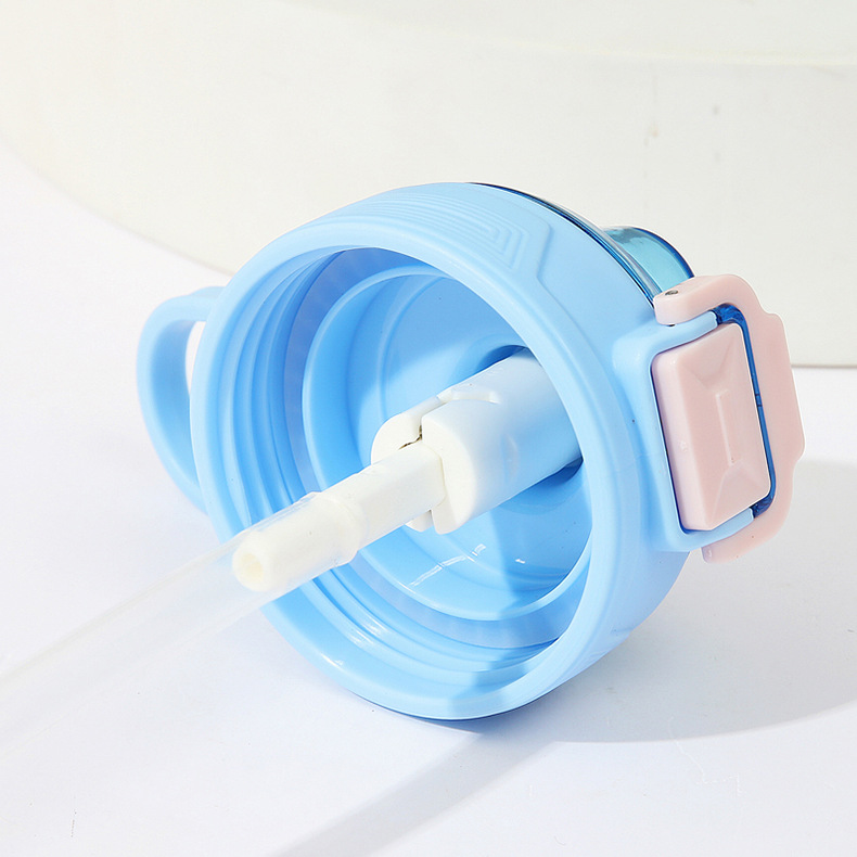 新款马卡龙色运动水杯大容量运动水壶便携女学生防摔塑料杯子吸管详情12