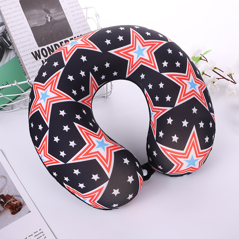 Plain checkered striped U-shaped pillow for men and women, super soft neck support pillow for outdoor travel, slow rebound memory pillow, direct supply from the manufacturer pic 8