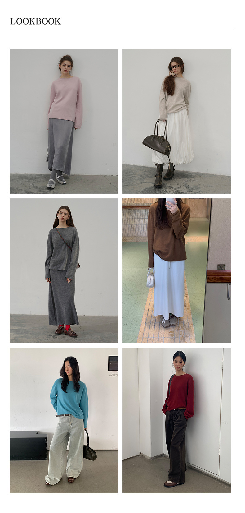 Korean-style seamless one-piece process round-neck pullover cotton and wool sweater, basic base layer for women a1183 in autumn and winter pic 3