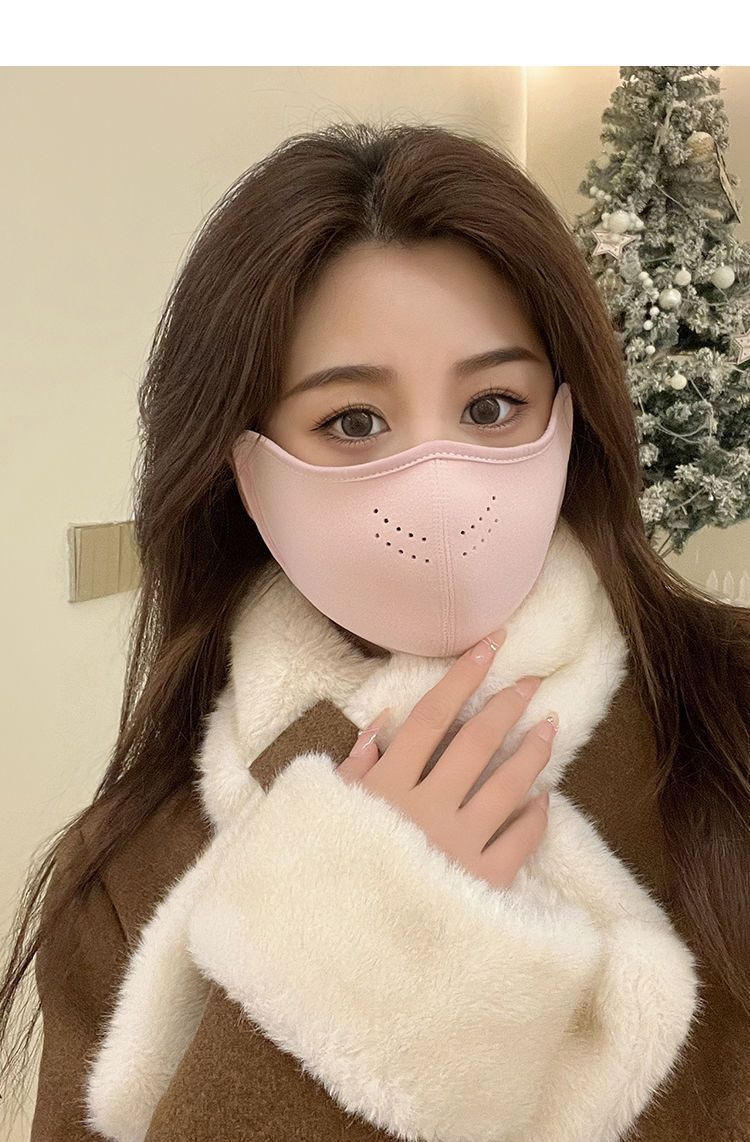 冬季澳绒保暖口罩女秋冬骑行滑雪加绒面罩男骑车防风防寒护脸防冻详情20