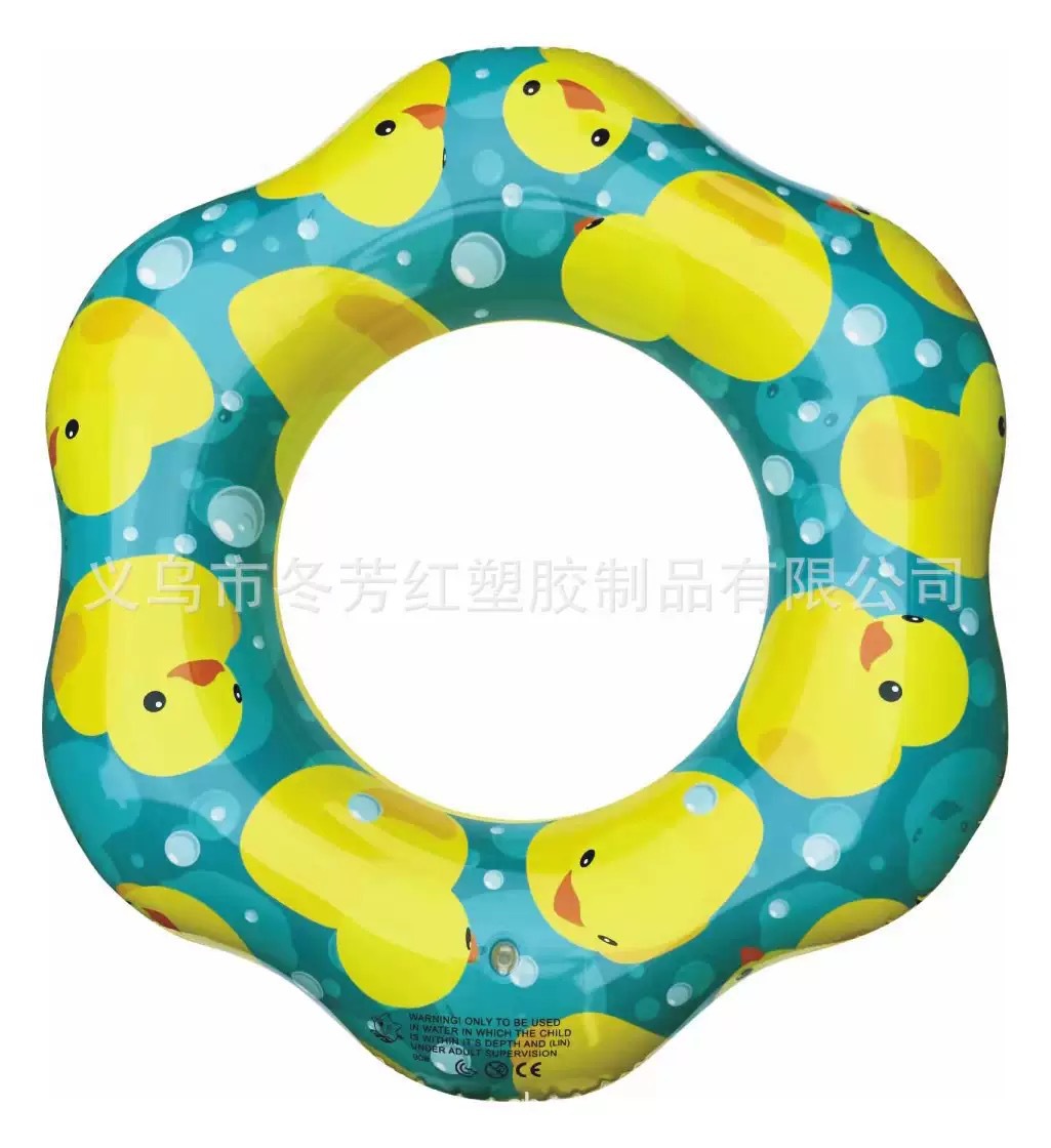 儿童小黄鸭充气泳圈批发水上乐园座圈成人PVC浮圈运动户外游泳用品详情4