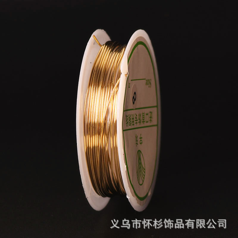 白K金色铜线定型线铜丝线引线发簪配件缠花diy手工工艺品绕线材料详情9
