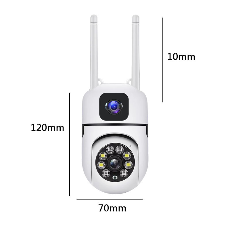 The new indoor high-definition dual-lens dual-screen gun-ball linkage surveillance camera features 360° rotation and two-way voice control pic 9