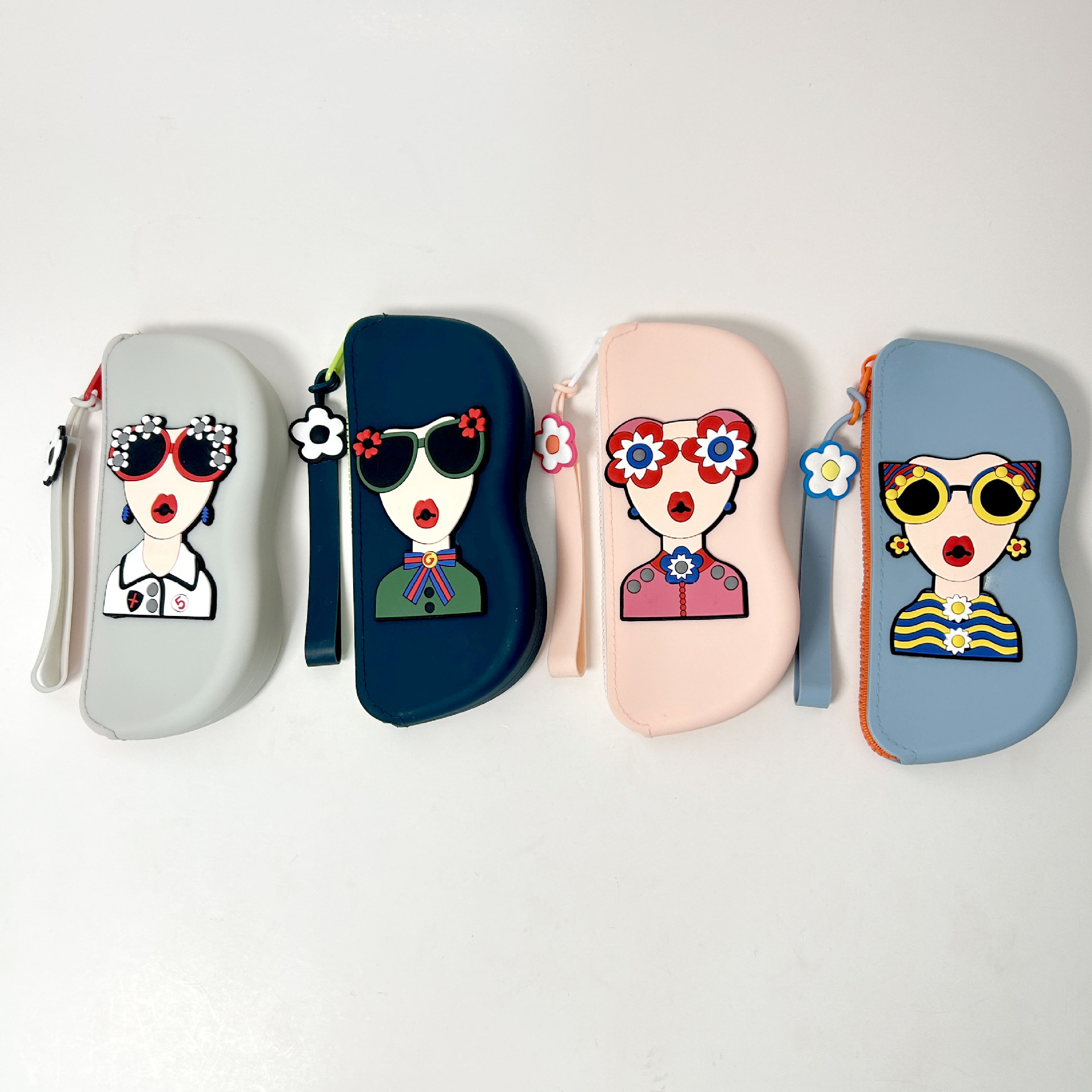 爆款墨镜收纳袋便携收纳包眼镜包防摔硅胶收纳袋可挂防水眼镜详情6