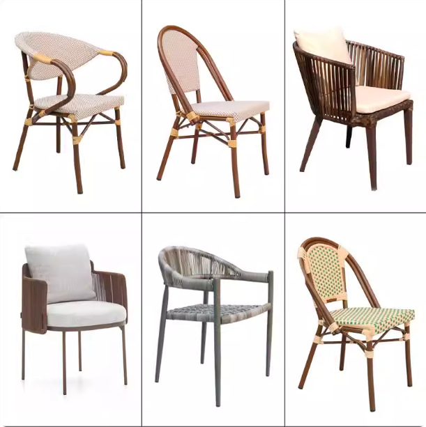 Star Outdoor Table and Chair, rattan single chair, rattan chair designer, garden outdoor leisure chair, rope woven home chair pic 3