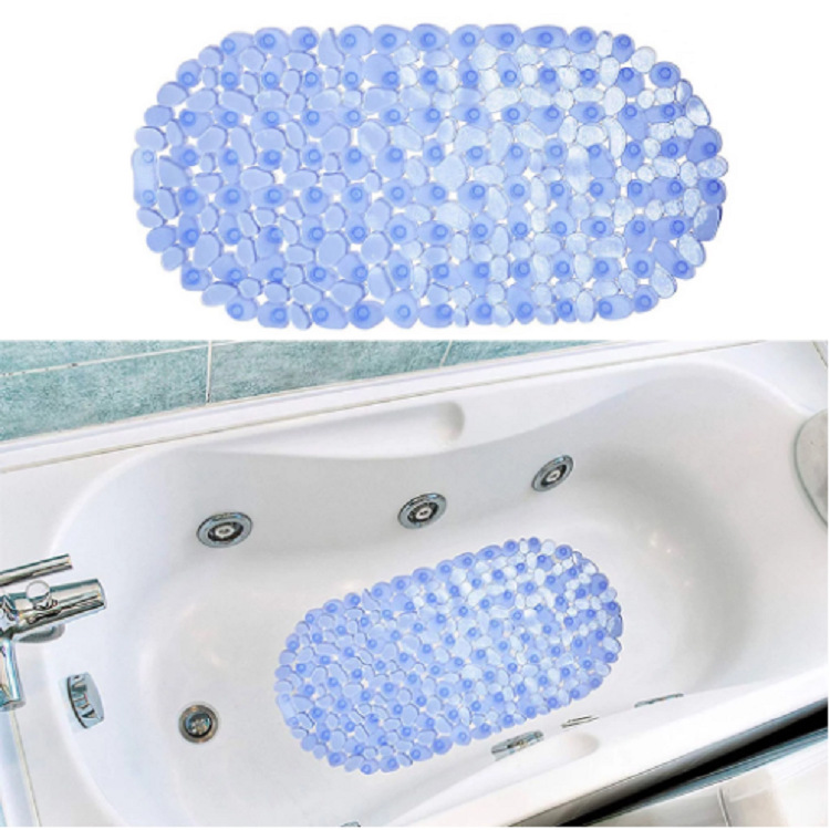 浴室鹅软石防滑垫加厚PVC浴室地垫详情1