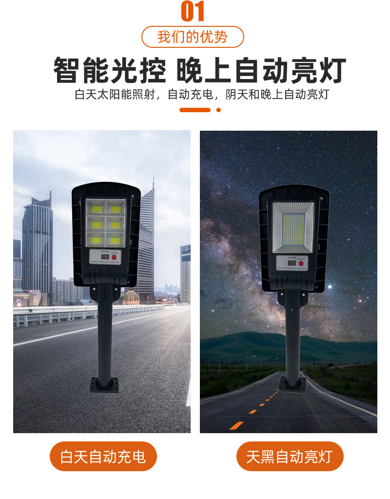 慧民款太阳能一体路灯户外庭院灯led防水厂家直销详情4