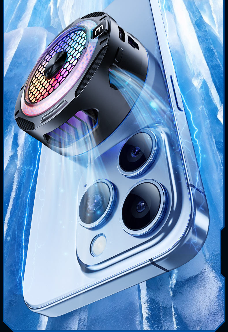 手机散热器降温神器半导体制冷超静音打游戏三档磁吸电竞直播专用详情25